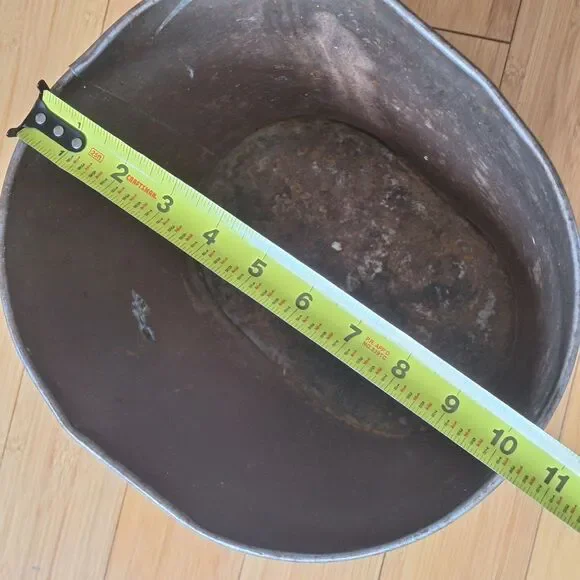 Vintage Hammond's World Map Waste Basket Garbage Can Tin Litho Trash Can 50s 60s - Picture 11 of 14